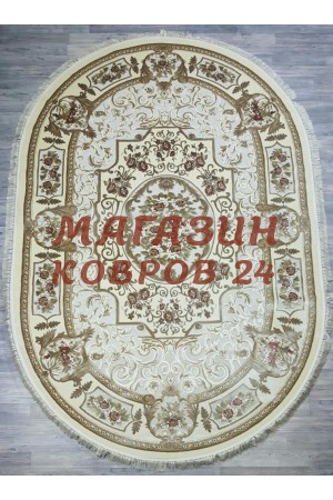 Бельгийский ковер Kunduz 5134 498440 Крем овал